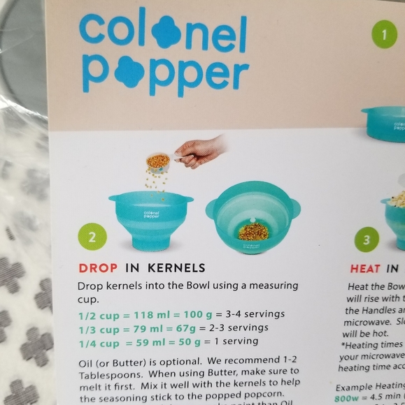 Colonel Popper Microwave Popcorn Maker - Picture 6 of 6